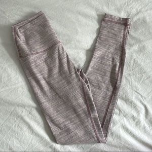 Lululemon wunder under pinkish/purpleish patterned leggings 28”